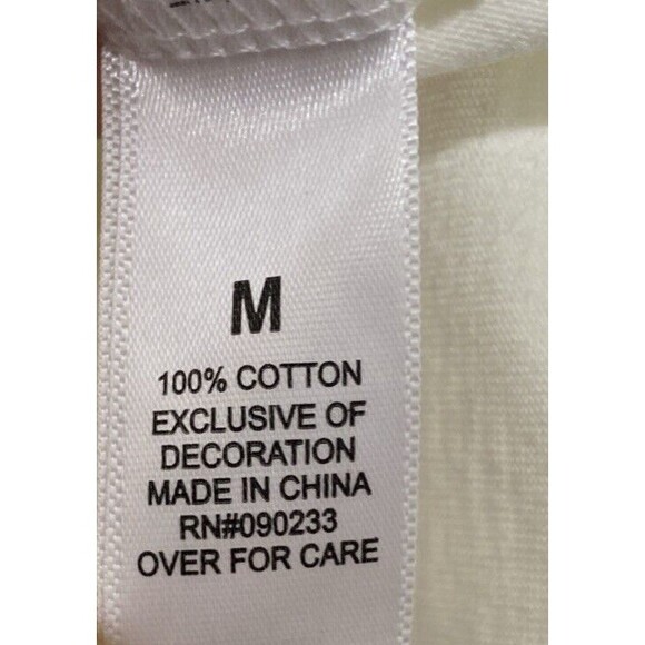 LAND ROVER Pacsun T Shirt Size M Long Sleeve Cream Green Spellout Casual Top - Picture 9 of 10